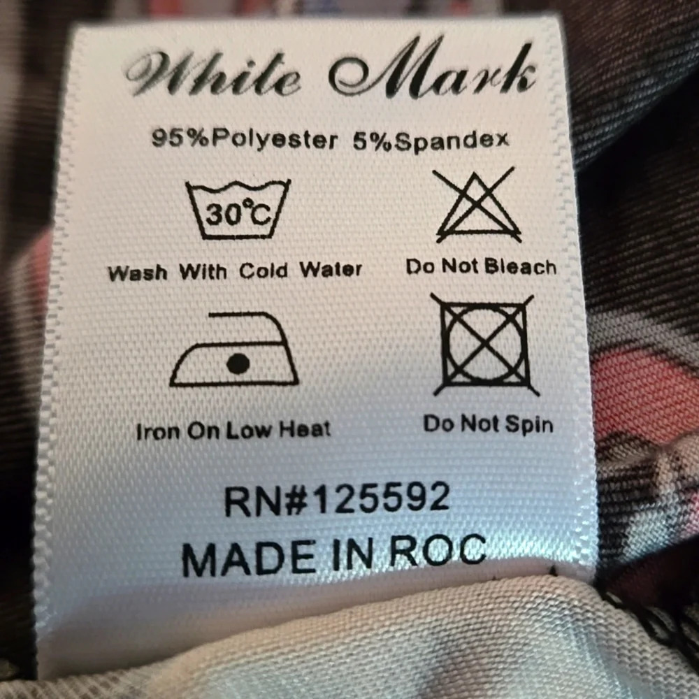 White Mark Successfully Comfortable Women 2XL Vibrant Tunic Dress Boho Goth - Picture 6 of 11